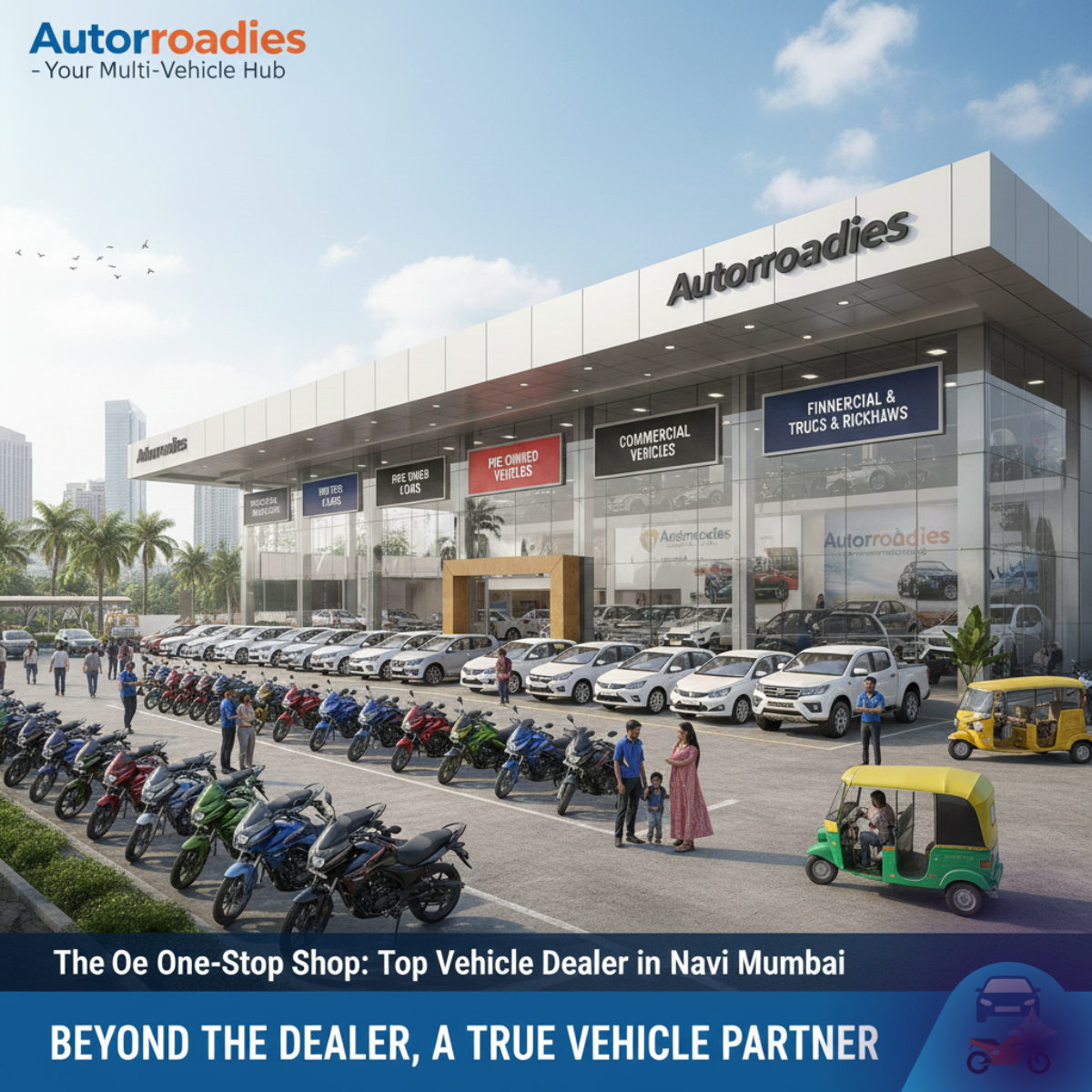 Autorroadies Multi-Vehicle Showroom in Navi Mumbai